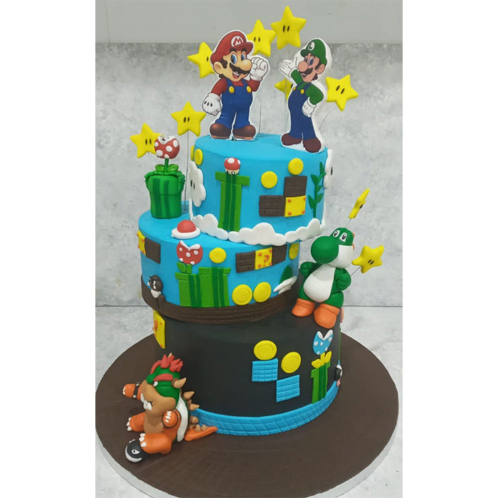 Behind the Oven - Super Mario Cake #fondant #supermario... | Facebook